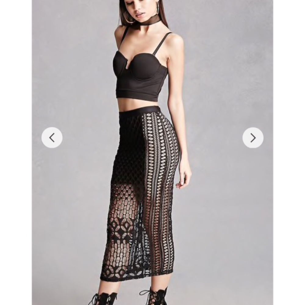 Sheer Mesh Skirt